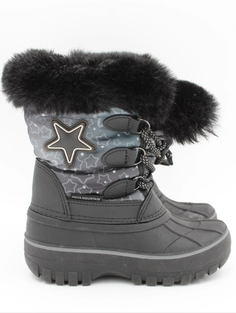 Nova Mountain Kids Star Winter Boots Size 10T